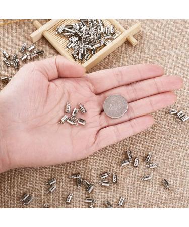 Pandahall 1000pcs Stainless Steel Fold Over Crimp Cord Ends 10x4.5x3.8mm - DIY Jewelry Making Supplies - Buy Online on GoSupps.com