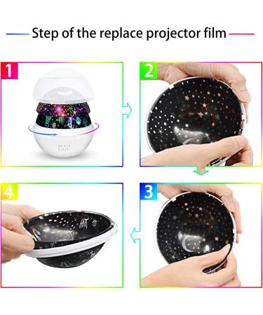 Moredig Baby Lights Projector: 8 Lighting Modes Starry Sky & Ocean Night Light for Kids - White Art Deco | Sensory Toy and Gift for Girls & Boys - Buy Online on GoSupps.com
