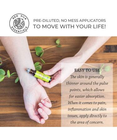 Organic Lemongrass Essential Oil Roll On - 100% Pure USDA Certified for Pain Relief, Skin Health & Stress - 10ml - Buy Online on GoSupps.com