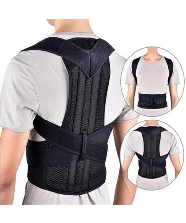 Posture Corrector for and Men Back Correction Waistcoat Therapy-Belt Belt Waist Brace Adjustable Support Kyphosis Humpback Black XXXXX - Buy Online on GoSupps.com