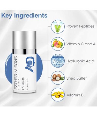 Men's Anti-Aging Eye Cream - Hydrating Treatment for Puffiness, Dark Circles & Wrinkles - Buy Online on GoSupps.com