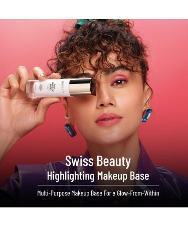 Swis-Beauty Real Makeup Base Highlighting Primer - Skin-Hydrating Poreless Primer Natural Glow Finish for Face Makeup Shade: Natural Tint (Beige) - International Shipping Available - Buy Online on GoSupps.com