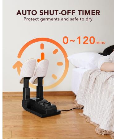 Sangcon Boot Dryer for Work Boots - Adjustable Drying Rack with Smart Timer - Keep Your Boots Dry and Comfortable - Black - Buy Online on GoSupps.com