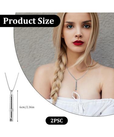 Anapana Breathing Necklace Set for Anxiety Relief and Mindful Meditation - Gold & Silver - Buy Online on GoSupps.com