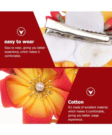 Didiseaon Kimono Headgear Ladies Dress Chinoiserie Decor Dress Tops for Women Hair Clip for Women Flower Hair Clip Womens Hair Clips Decorative Hair Pin Women Hairpin Photography Hairpin Bun - Buy Online on GoSupps.com