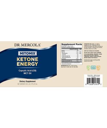 Dr. Mercola Mitomix Ketone Energy 16 fl oz - Boost Your Energy Naturally - Buy Online on GoSupps.com