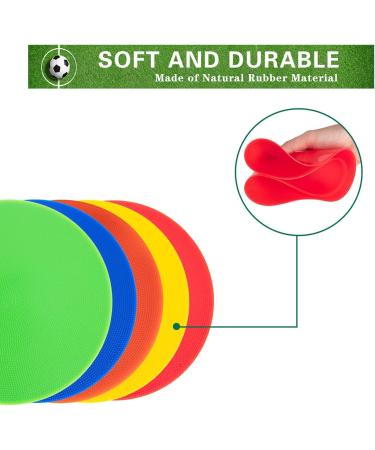 Aryjmz 9 Inch Non-Slip Rubber Spot Markers for Sports Training - 15pcs - Buy Online on GoSupps.com