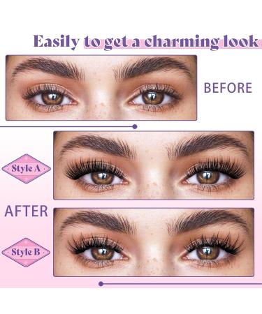 Magnetic Eyelashes - Natural Reusable Kit with Applicator | Easy Wear & No Glue Needed (Style A - Buy Online on GoSupps.com