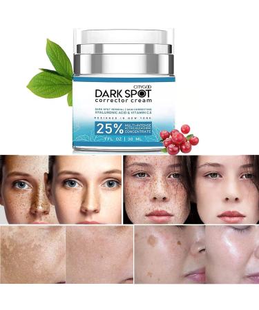 CITYGOO Dark Spot Remover for Face and Body, Dark Spot Corrector Cream, Natural Ingredient,Enriching Skin Care For All Skin Tones - Sun Spot, Melasma, Freckle Remover & Blemish Reducer-1 FL OZ