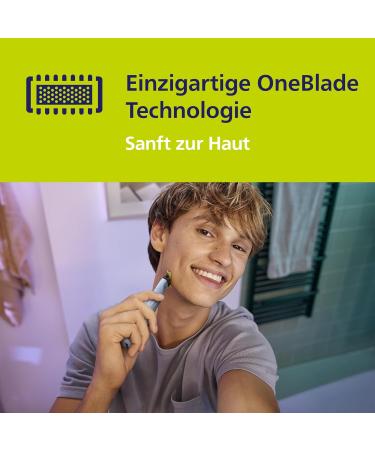 Philips OneBlade First Shave for Teenagers QP1324/30 - Skin-Friendly Blades Included | Best Electric Shaver for Teens - Buy Online on GoSupps.com