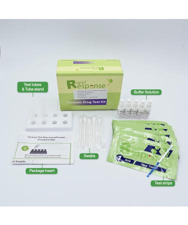 Fentanyl Test Strip Kit - 5 Test Strips - Liquid & Powder Substance Detection - BTNX Rapid Response Forensic Kit - Buy Online on GoSupps.com