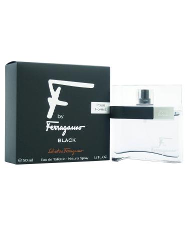 Salvatore Ferragamo F Black Eau De Toilette Spray for Men 1.7 Fl Oz