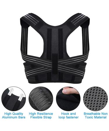 Back braces Adult Posture Corrector Shoulder Back Waist Cone Support Belt lofty ambition A XXL - Buy Online on GoSupps.com