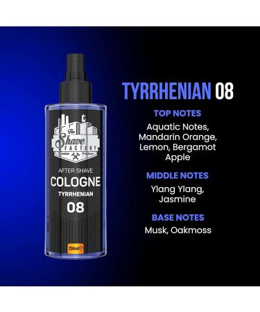 the shave factory After Shave Cologne Series (08 Tyrrhenian 250ml (8.45 fl. oz)) 08 Tyrrhenian 8.45 Fl Oz (Pack of 1) - Buy Online on GoSupps.com
