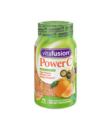 VitaFusion Power C High Potency Vitamin C Natural Orange Flavor 70 Gummies