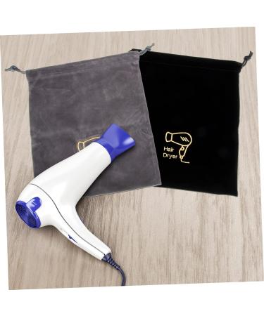 Healeved 2pcs Hair Dryer Bag Travel Hair Dryer Blowdryers for Hair Cosmetics Organizer Bag Flannel - Buy Online on GoSupps.com