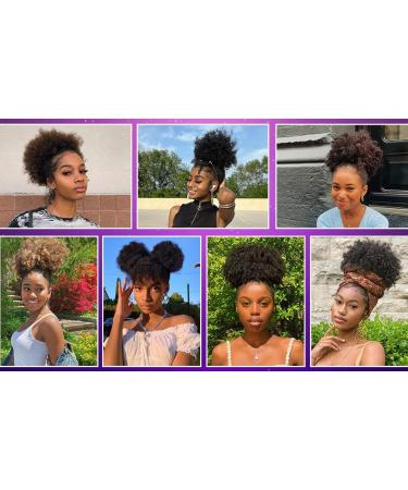 JHZHONG Afro Puff Drawstring Ponytail for Black Women Short Kinky Curly Afro Ponytail Synthetic Hair Afro Bun Drawstring Ponytail for Women(red/Large (Pack of 1) Large (Pack of 1) Red - Buy Online on GoSupps.com