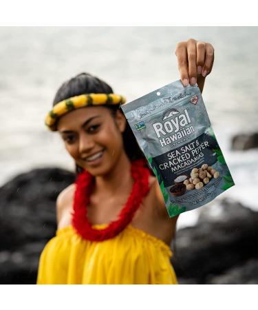 Royal Hawaiian Orchards Sea Salt & Cracked Pepper Macadamia Nuts  4 Oz - Buy Online on GoSupps.com