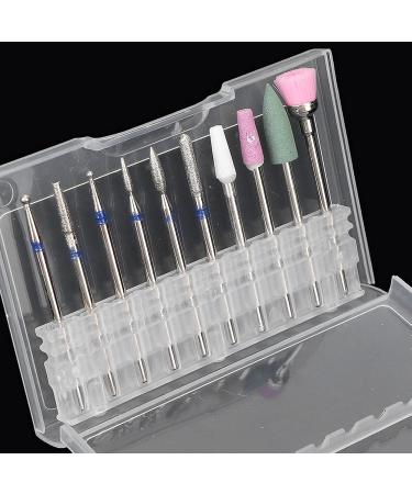Nail Drill Set - 10pcs Dead Skin Remover & Nail Art Grinding File Heads for Perfect Manicures | Ideal for Professionals & Home Use - Buy Online on GoSupps.com