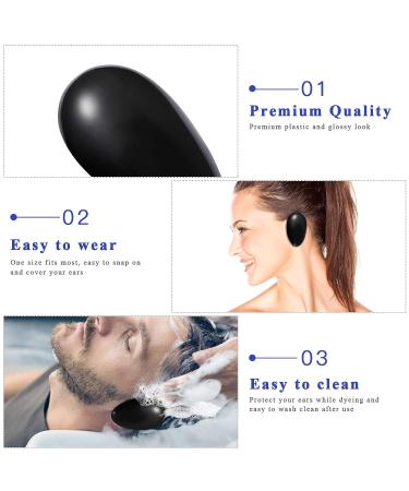 Lurrose 20Pcs Hair Dye Earmuffs - Waterproof Ear Protectors for Hair Coloring - Barber and Home Use - Buy Online on GoSupps.com