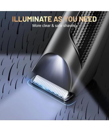 Buy KNCANEO Waterproof Rechargeable Body Hair Trimmer for Men - Electric Ball Trimmer & Male Care Set with Ceramic Blade & LED Light | Perfect Gifts for Men - Buy Online on GoSupps.com