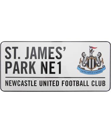 Newcastle United FC Stadium Metal Street Sign - St James Park (40x18 cm | 16x7 in) - Ideal Gift for Fans - Buy Online on GoSupps.com