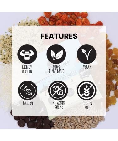 Ocean Beach Omega Hemp Seed & Coconut Vegan Protein Bars - 8g Plant-Based Protein - Sugar & Gluten Free - 6 Whole Food Ingredients - Energy Snack Bars - 4 Pack (8 Bars) - Buy Online on GoSupps.com