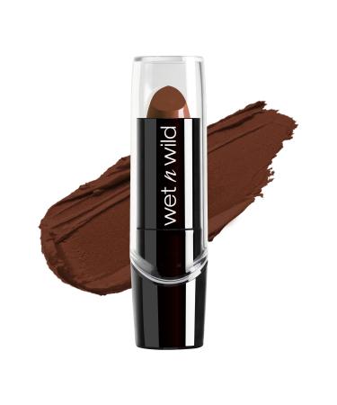 Wet n Wild Silk Finish Lipstick  Hydrating Lip Color  Rich Buildable Color  Mink Brown