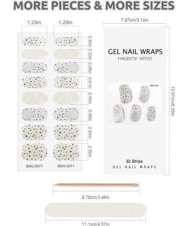 Kalolary Gel Nail Polish Strips 32PCS Nail Gel Art Sticker Waterproof Full Nail Wraps Decal Sets with Nail File and Stick for Women Girls Nail Art Decor (UV/LED Lamp Required) (A) - Buy Online on GoSupps.com