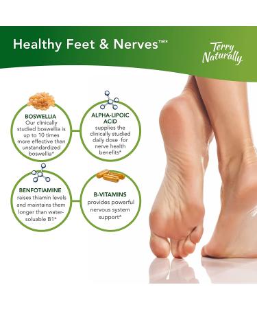 Terry Naturally Healthy Feet & Nerves - 60 Capsules for Optimal Nerve Support - Buy Online on GoSupps.com