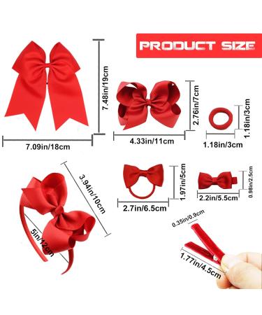 Shop Mufekum 22-Piece Red Hair Loop Set for Girls | Elastic Clips & Headbands | Stylish Hair Accessories Fast International Shipping! - Buy Online on GoSupps.com