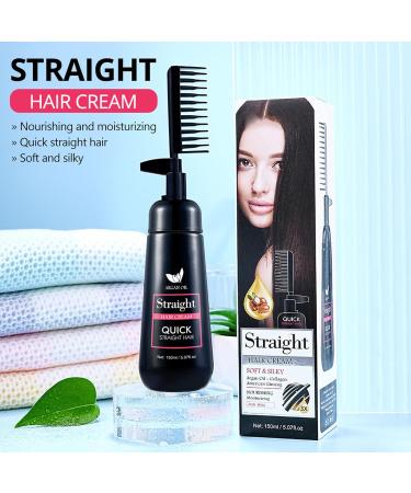 Nourishing Hair Straightening Cream 150ml - Smoothing & Correcting Formula with Comb | For All Hair Types - Buy Online on GoSupps.com