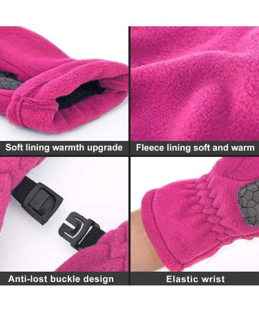 Arcweg Fleece Gloves for Kids - Warm Touchscreen Running & Cycling Gloves for Girls (Ages 7-8) - Slip-Resistant Winter Outdoor Wear - Buy Online on GoSupps.com