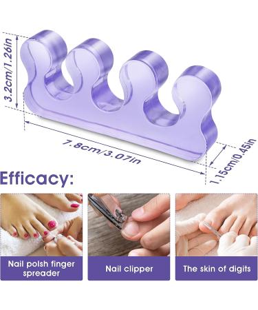 Molain 4Pcs Washable Toe Separators - Pedicure Toe Separators for Nail Polish Application - Buy Online on GoSupps.com