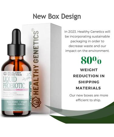 Liquid Probiotics for Women Men & Kids | Prebiotic +Ginger + Probiotics for Digestive Health | Acidophilus Probiotic | Dairy Free | Vegan | Non-GMO | Gluten Free | 30 Servings - Buy Online on GoSupps.com
