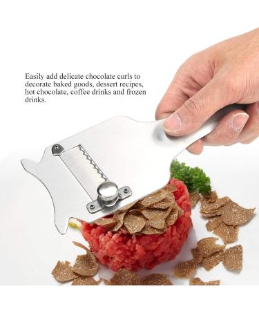 Fdit Stainless Steel Truffle Cheese Cutter Adjustable Blade Chocolate Shaver for Perfect Slices | Kitchen Gadgets for Gourmet Cooking - Buy Online on GoSupps.com
