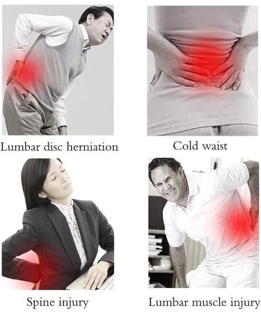 XXL Lumbar Support for Lower Back - Breathable Lordosis & Removable Self-Warming Pad for Sciatica & Scoliosis Relief | Unisex Comfort - Buy Online on GoSupps.com