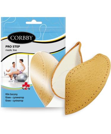 Fabacare Corbby Premium Senkfoot Support - Orthopedic Leather Shoe Inserts Self-Adhesive Lowering Base EU 40-42 Comfort & Stability - Buy Online on GoSupps.com