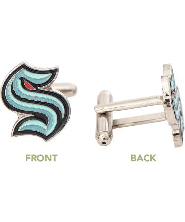 Seattle Kraken NHL Logo Cufflinks - Official Team Merchandise for Hockey Fans - Buy Online on GoSupps.com