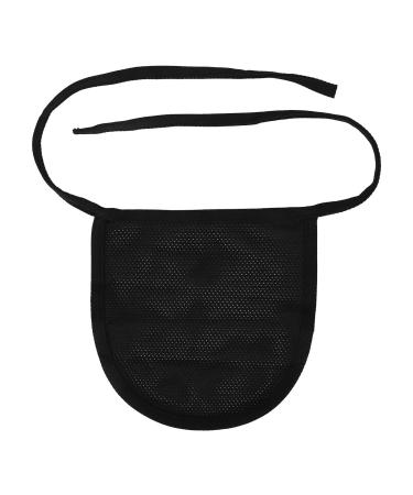 Single Layer Tracheostomy Cover | Neck Stoma Cover | Pure Cotton Full Neck Trachea Cover - Black | International Shipping Available - Buy Online on GoSupps.com