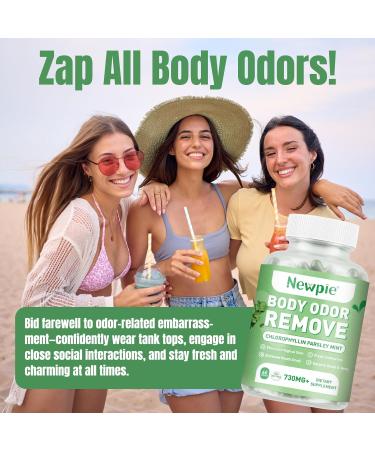 Newpie Chlorophyll Body Deodorizing Supplement Internal Odor Control Pills for Men & Women Chlorophyll Capsules for Detox Skin Breath and Gut Health with Chlorophylls Complex Vitamins (1) - Buy Online on GoSupps.com