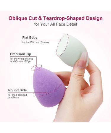 DUAIU Beauty Blenders 6PCS Makeup Sponge Set - Non-Latex Foundation Sponge for Liquid, Creams, and Powders - Buy Online on GoSupps.com