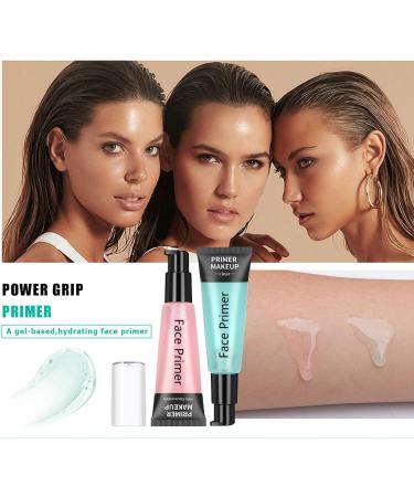 Hydrating Green Gel Makeup Face Primer with Hyaluronic Acid - Pore Minimizer & Long Lasting Makeup - Moisture for Smooth Skin - Pink - Buy Online on GoSupps.com