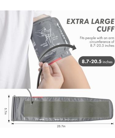 Buy XL Blood Pressure Cuff 12.6 -20.5 | Compatible with Most Monitors | Adult Arm Replacement Cuff with 5 Connectors - Fast International Shipping - Buy Online on GoSupps.com