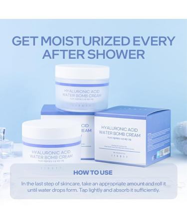 Jigott Hyaluronic Acid Water Bomb Cream Net 150ml/5.1 fl.oz - Refreshing and Moisturizing Without Any Stickiness (Hyaluronic Acid) - Buy Online on GoSupps.com