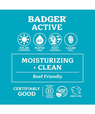 Badger Natural Mineral Sunscreen Face Stick SPF 35 - Unscented (.65 oz) | Eco-Friendly, Non-Toxic Protection - Buy Online on GoSupps.com