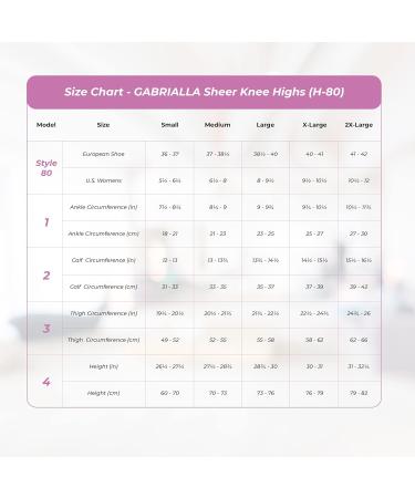 ITA-MED Sheer Compression Stockings - 23-30 mmHg Thigh High Closed Toe, Nude, Large - Buy Online on GoSupps.com
