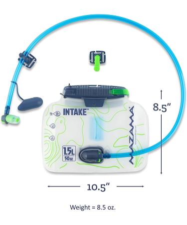 Mazama Intake 1.5L Lumbar Hydration Reservoir - Fits Most Waistpacks | Taste-Free - Buy Online on GoSupps.com