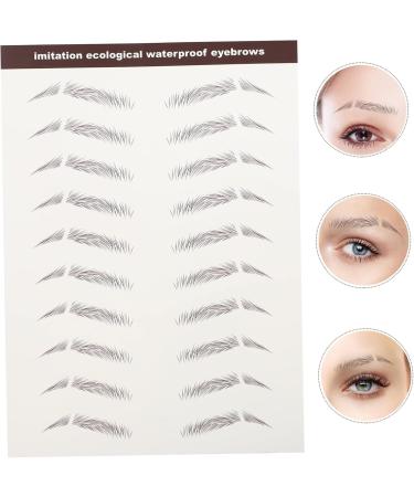FOMIYES 12 Pcs Eyebrow Stickers Black Stickers Grooming Shaping Eyebrow Sticker Eyebrow Transfer Stickers 6d 1 count (Pack of 1) Brownx2pcs - Buy Online on GoSupps.com