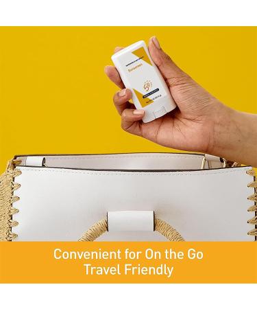 Portable Sunscreen Stick SPF 50 with Hyaluronic Acid - Broad Spectrum Sun Protection for Face and Body Non-Greasy Water Resistant and Refreshing - Buy Online on GoSupps.com